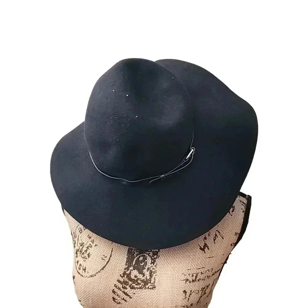 Ladies Black Fedora Hat. Brand new with tags - Picture 2 of 3